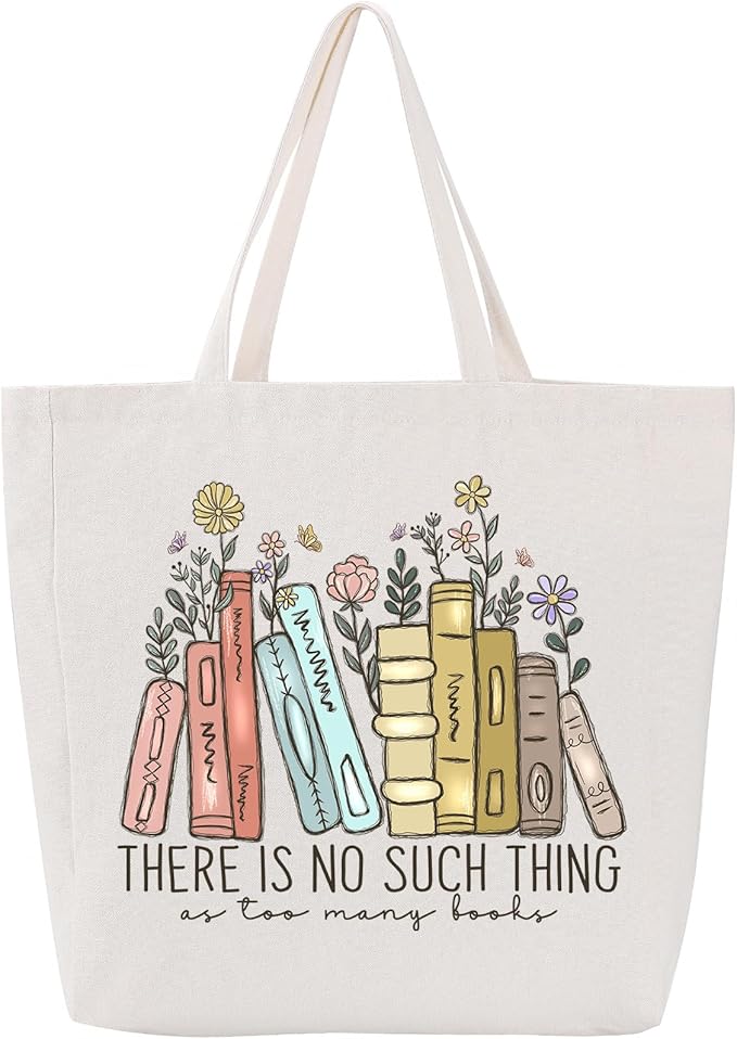 bookish tote bag